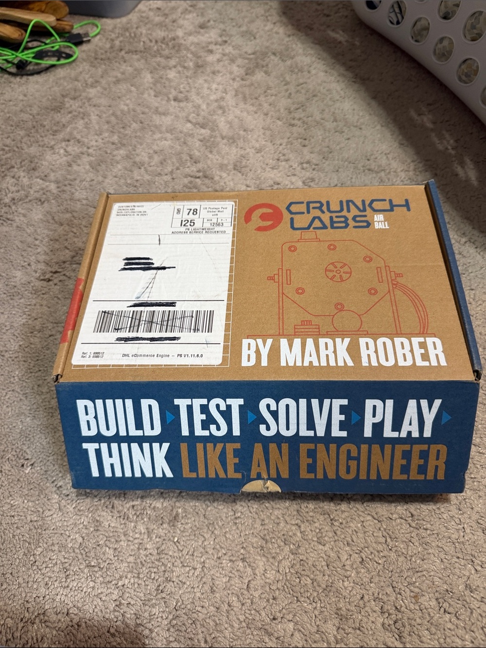 Build Box Air Ball  by Mark Rober - Brown & Blue